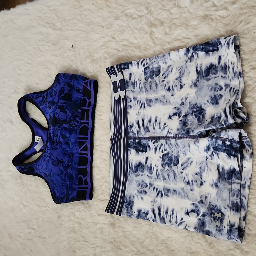 Under Armory Compression Shorts & Sports Bra